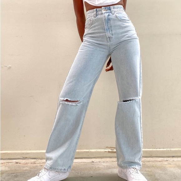 Beginning boutique Robin Wide Leg Jeans Blue - Picture 7 of 16